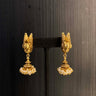 Amoda – handcrafted dual-tone 92.5 sterling silver earrings by My Motifs