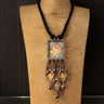 Lord Ganesh Square Pendant With Ghungroo Necklace – handcrafted 92.5 sterling silver pendant by My Motifs