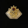 Arin – handcrafted dual-tone 92.5 sterling silver brooch by My Motifs