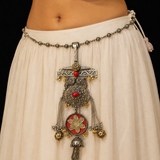 Aarvi – handcrafted 92.5 sterling silver waist chain and keychain by My Motifs, view 2