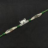 Love U Bhai Charm Rakhi – handcrafted 92.5 sterling silver rakhi by My Motifs