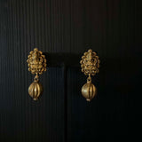 Arsa – handcrafted gold-tone 92.5 sterling silver earrings by My Motifs
