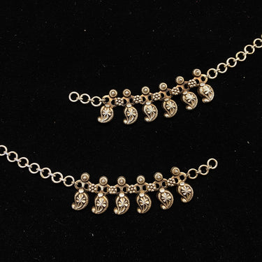 Miha – handcrafted 92.5 sterling silver ear chain by My Motifs, view 2