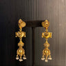 Prtha – handcrafted gold-tone 92.5 sterling silver earrings by My Motifs