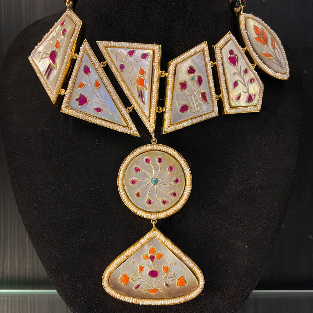 Khwabda – handcrafted 92.5 sterling silver necklace by My Motifs