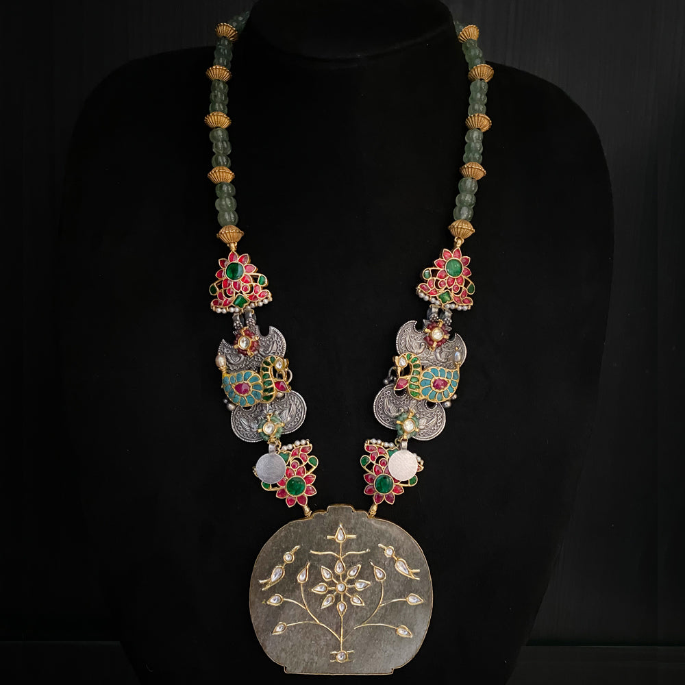 Mrinal – handcrafted 92.5 sterling silver necklace by My Motifs