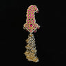 Vaiti – handcrafted gold-tone 92.5 sterling silver brooch by My Motifs