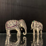 Silver miniature elephant – handcrafted 92.5 sterling silver figurine by My Motifs