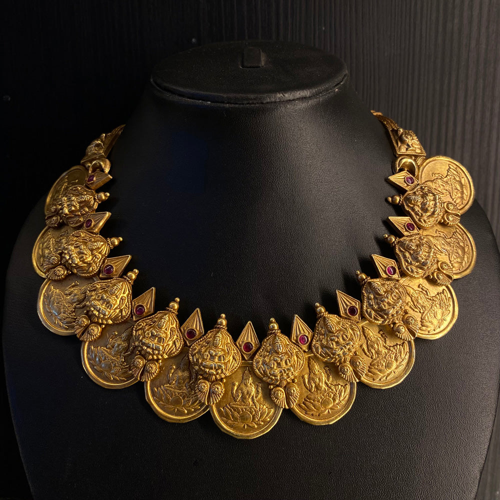 Jisiv – gold-tone silver choker necklace – My Motifs