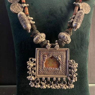 Garta – handcrafted 92.5 sterling silver necklace by My Motifs, view 2
