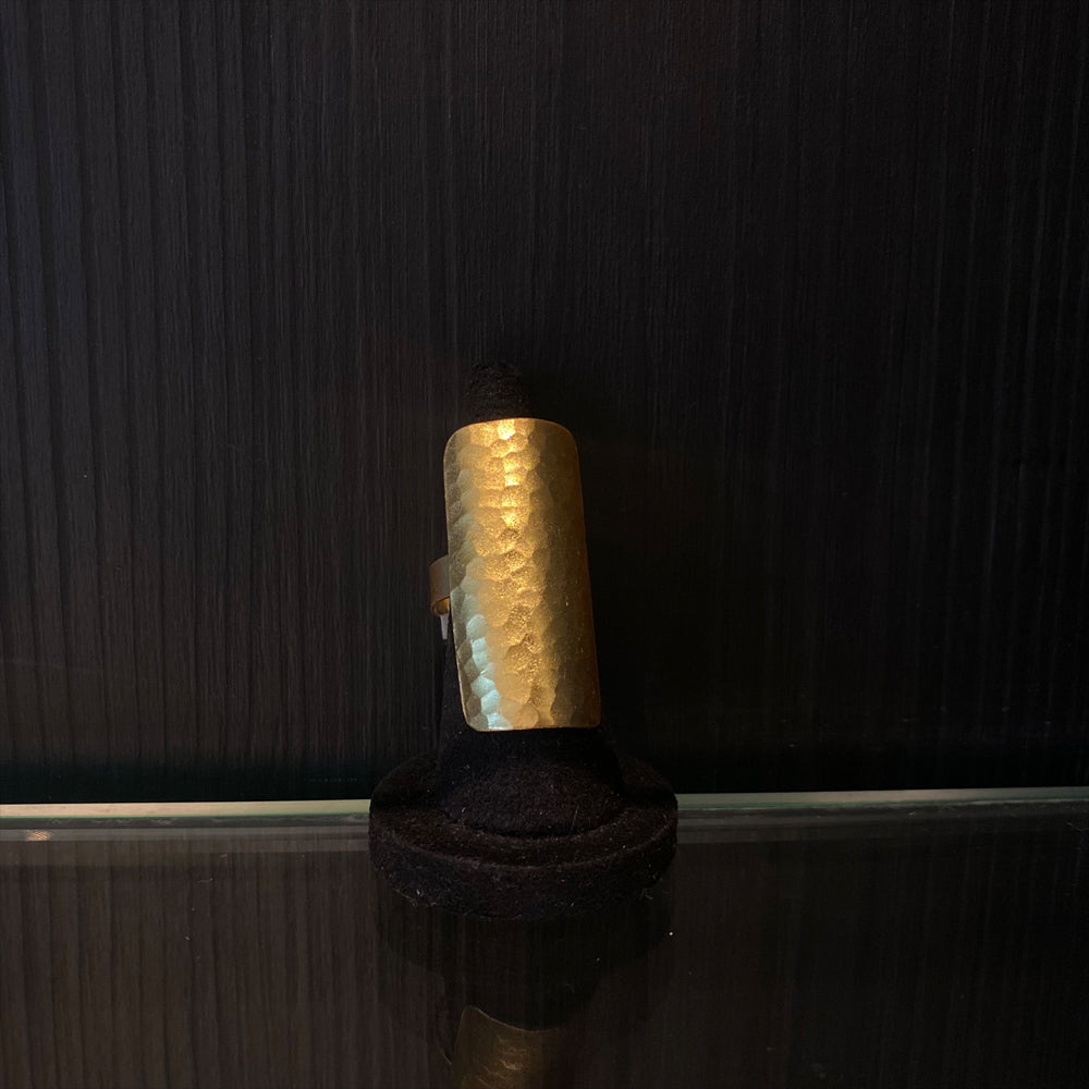 Shakman – handcrafted gold-tone 92.5 sterling silver ring by My Motifs