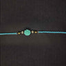 Blue Floral Rakhi – handcrafted 92.5 sterling silver rakhi by My Motifs