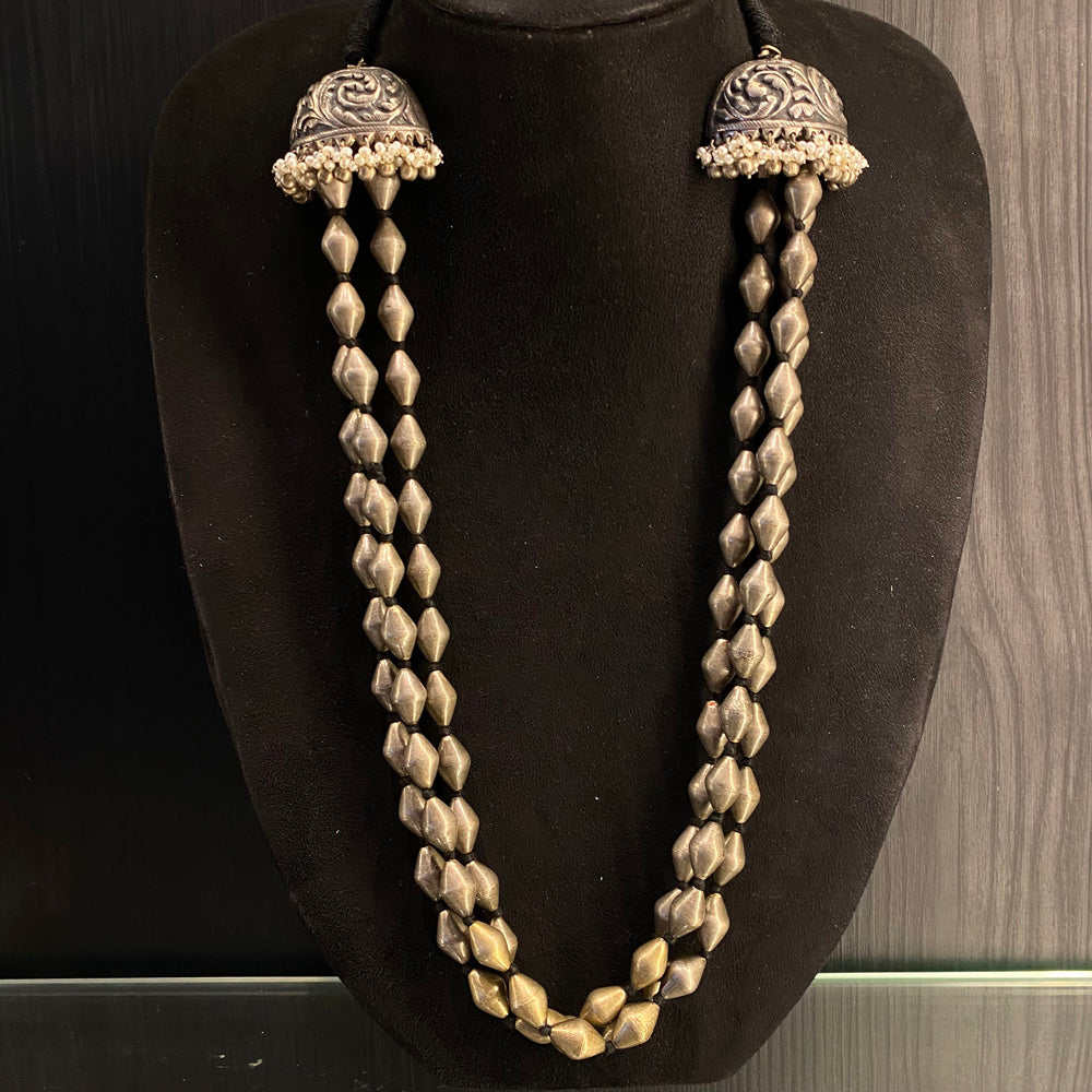 Upani – engraved giftable treasure by Mymotifs in Silver Necklace | artisan silver