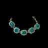 Aqua Blue Agate Bracelet – handcrafted 92.5 sterling silver bracelet by My Motifs