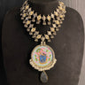 Samrin – handcrafted dual-tone 92.5 sterling silver necklace by My Motifs
