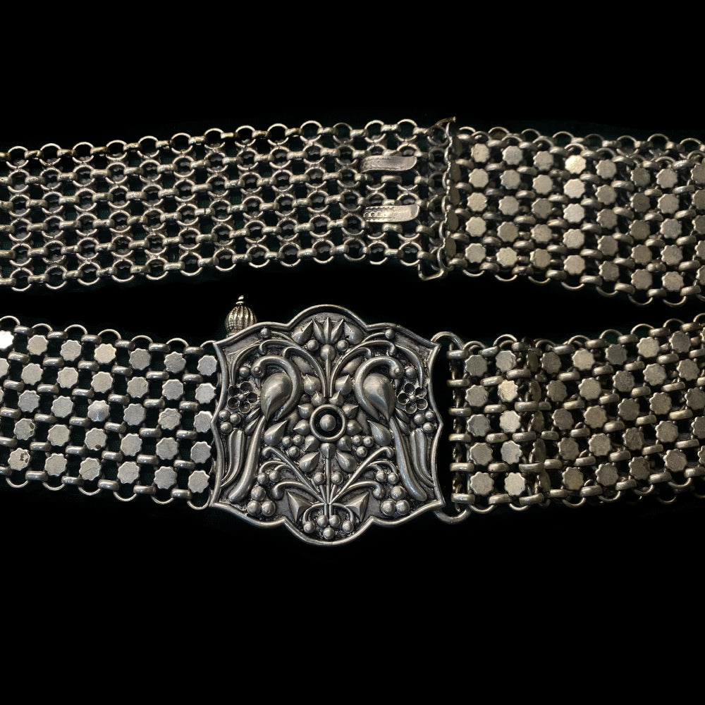 Mor Bandh Belt – handcrafted 92.5 sterling silver belt by My Motifs