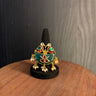 vedit – handcrafted gold-tone 92.5 sterling silver ring by My Motifs