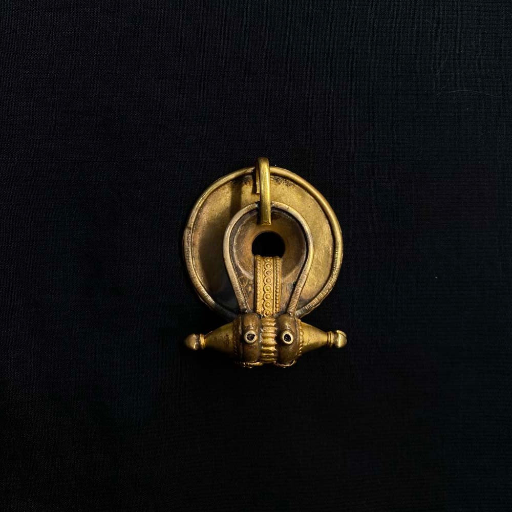 Takin – handcrafted gold-tone 92.5 sterling silver pendant by My Motifs