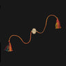 Multi Color Thread Stone Rakhi – handcrafted 92.5 sterling silver rakhi by My Motifs