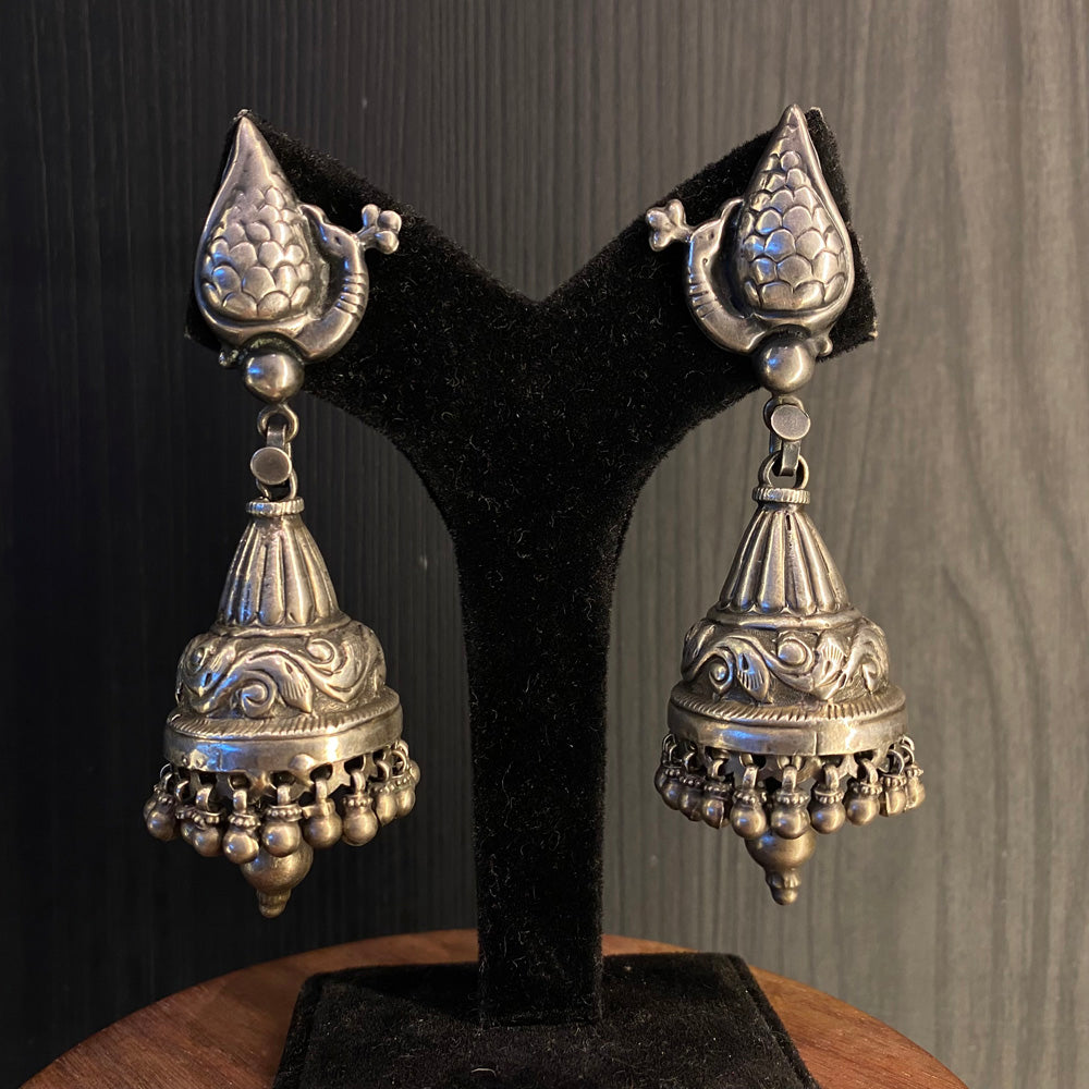 Adhupa – handcrafted 92.5 sterling silver earrings by My Motifs