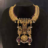 Savidya – handcrafted gold-tone 92.5 sterling silver necklace by My Motifs