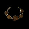 Brown Shell Inspired Bracelet – handcrafted 92.5 sterling silver bracelet by My Motifs