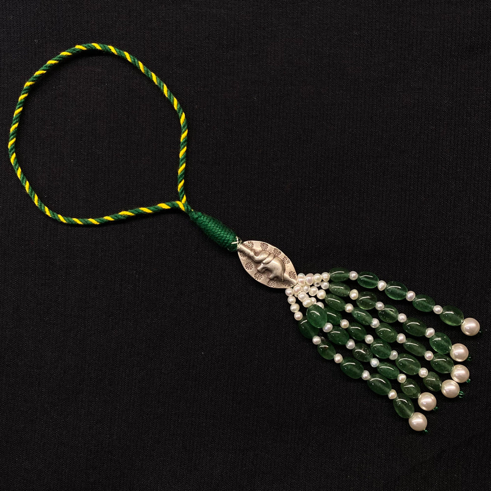Elephant Charm Lumba Rakhi – silver rakhi – My Motifs