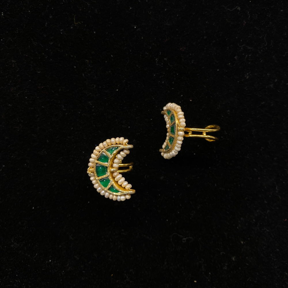 Asiva – handcrafted gold-tone 92.5 sterling silver ear cuff by My Motifs