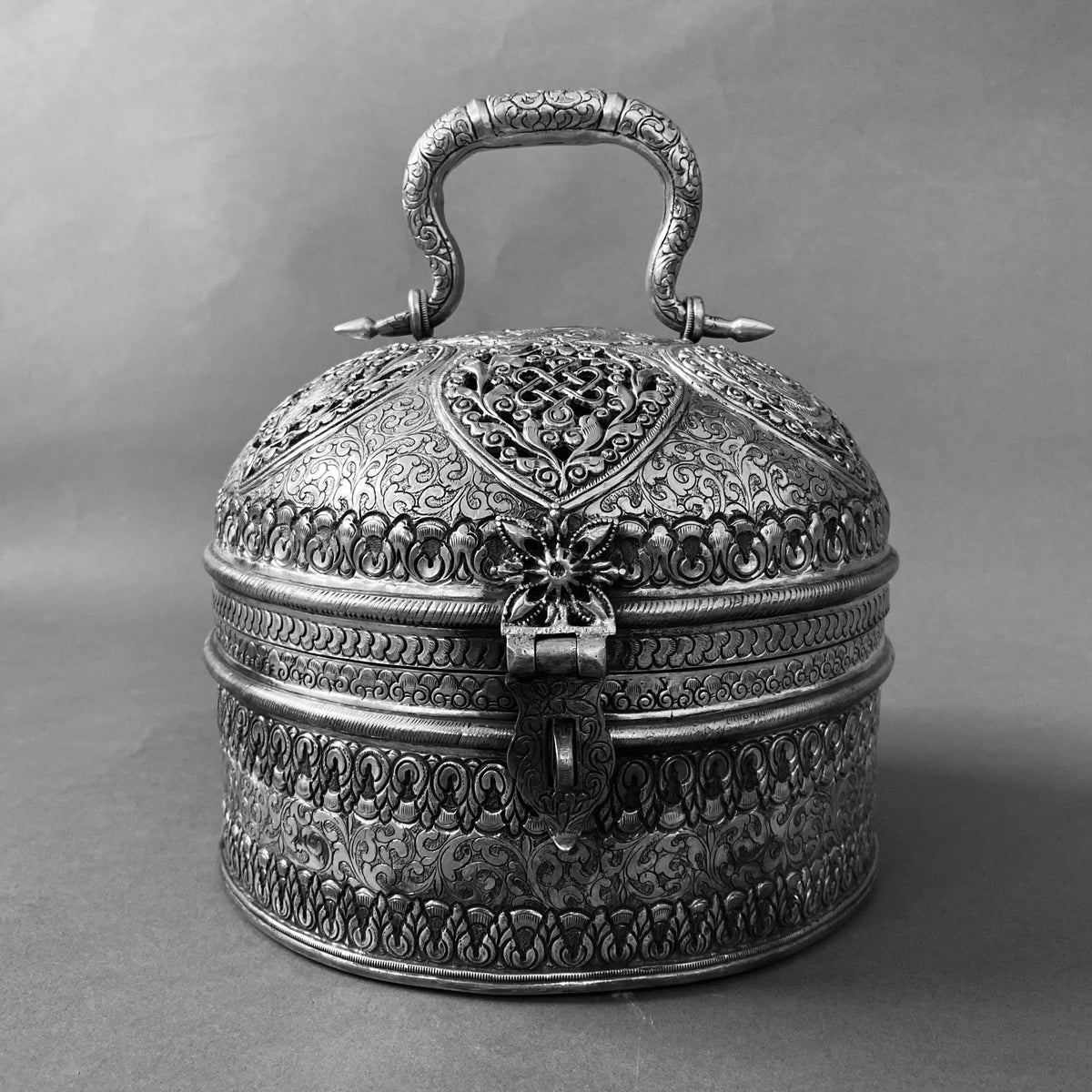 Nirukti – handcrafted 92.5 sterling silver dabba by My Motifs