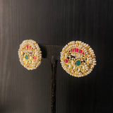 Dars – handcrafted dual-tone 92.5 sterling silver earrings by My Motifs, view 2