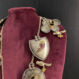 Nirg – handcrafted dual-tone 92.5 sterling silver necklace by My Motifs, view 7