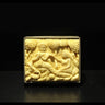 Carved Radhe-Krishna Silver Box – handcrafted 92.5 sterling silver jewellery box by My Motifs