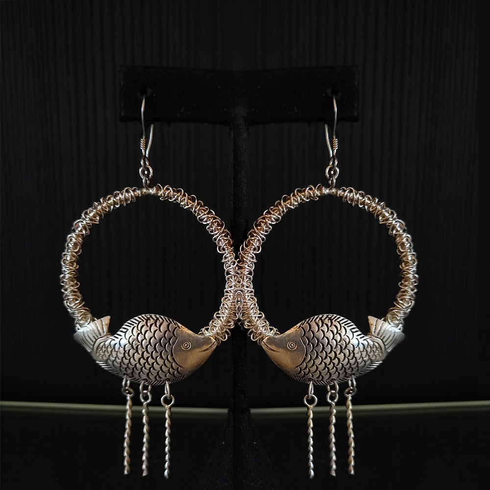 Paroksi – handcrafted 92.5 sterling silver earrings by My Motifs