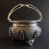 Durga Silver Basket – handcrafted 92.5 sterling silver basket by My Motifs