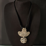 Tribal Silver Pendant Necklace – handcrafted 92.5 sterling silver necklace by My Motifs
