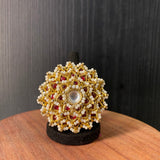 Arani – handcrafted gold-tone 92.5 sterling silver ring by My Motifs