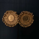 Dyuti – handcrafted gold-tone 92.5 sterling silver earrings by My Motifs
