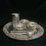 Silver Thali Set – handcrafted 92.5 sterling silver pooja thali set by My Motifs