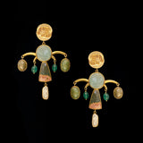 Ikkava – handcrafted gold-tone 92.5 sterling silver earrings by My Motifs