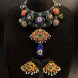 Tirika – handcrafted dual-tone 92.5 sterling silver necklace by My Motifs