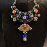 Tirika – handcrafted dual-tone 92.5 sterling silver necklace by My Motifs, view 2