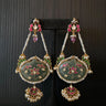 Ugra – handcrafted gold-tone 92.5 sterling silver earrings by My Motifs