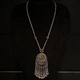 Atya – handcrafted oxidised 92.5 sterling silver necklace by My Motifs