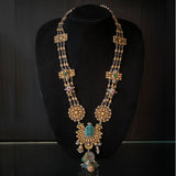 Bharma – handcrafted dual-tone 92.5 sterling silver necklace by My Motifs