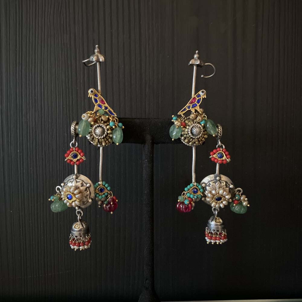 Amoli – handcrafted 92.5 sterling silver earrings by My Motifs