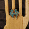 Firoza Peacock Ring – handcrafted 92.5 sterling silver ring by My Motifs
