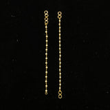 Isana – handcrafted dual-tone 92.5 sterling silver ear chain by My Motifs
