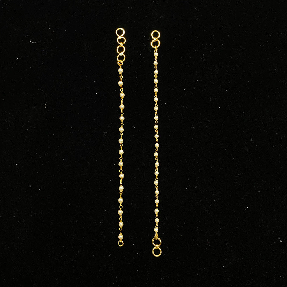 Isana – handcrafted dual-tone 92.5 sterling silver ear chain by My Motifs