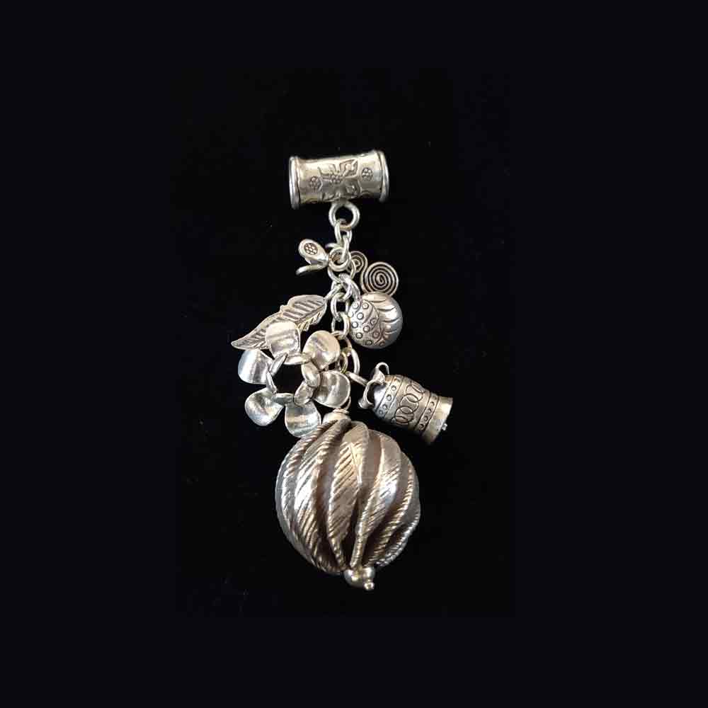 Traditional Charms Pendant – handcrafted 92.5 sterling silver pendant by My Motifs