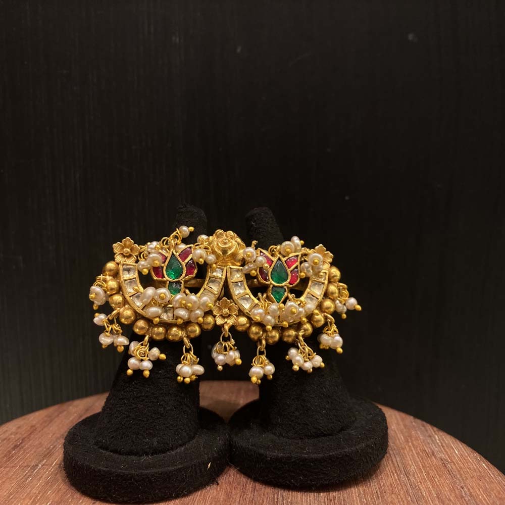 Antaha – handcrafted gold-tone 92.5 sterling silver ring by My Motifs